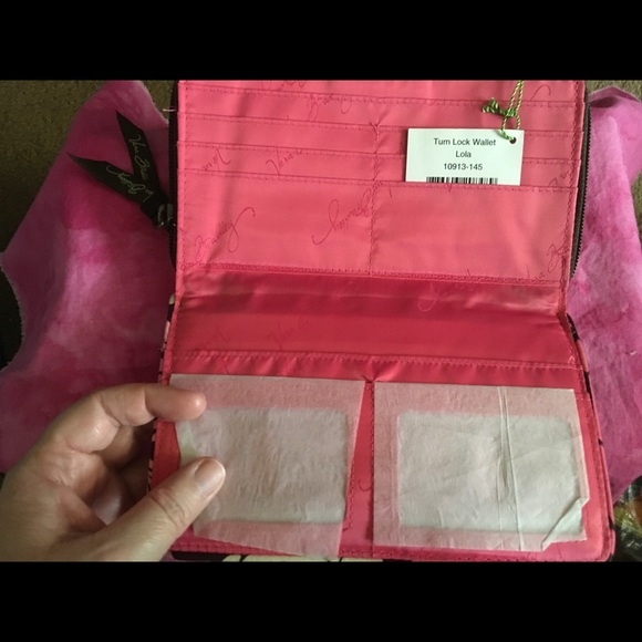 New Very Bradley Turn Lock Wallet and Check Book Cover - Picture 6 of 12